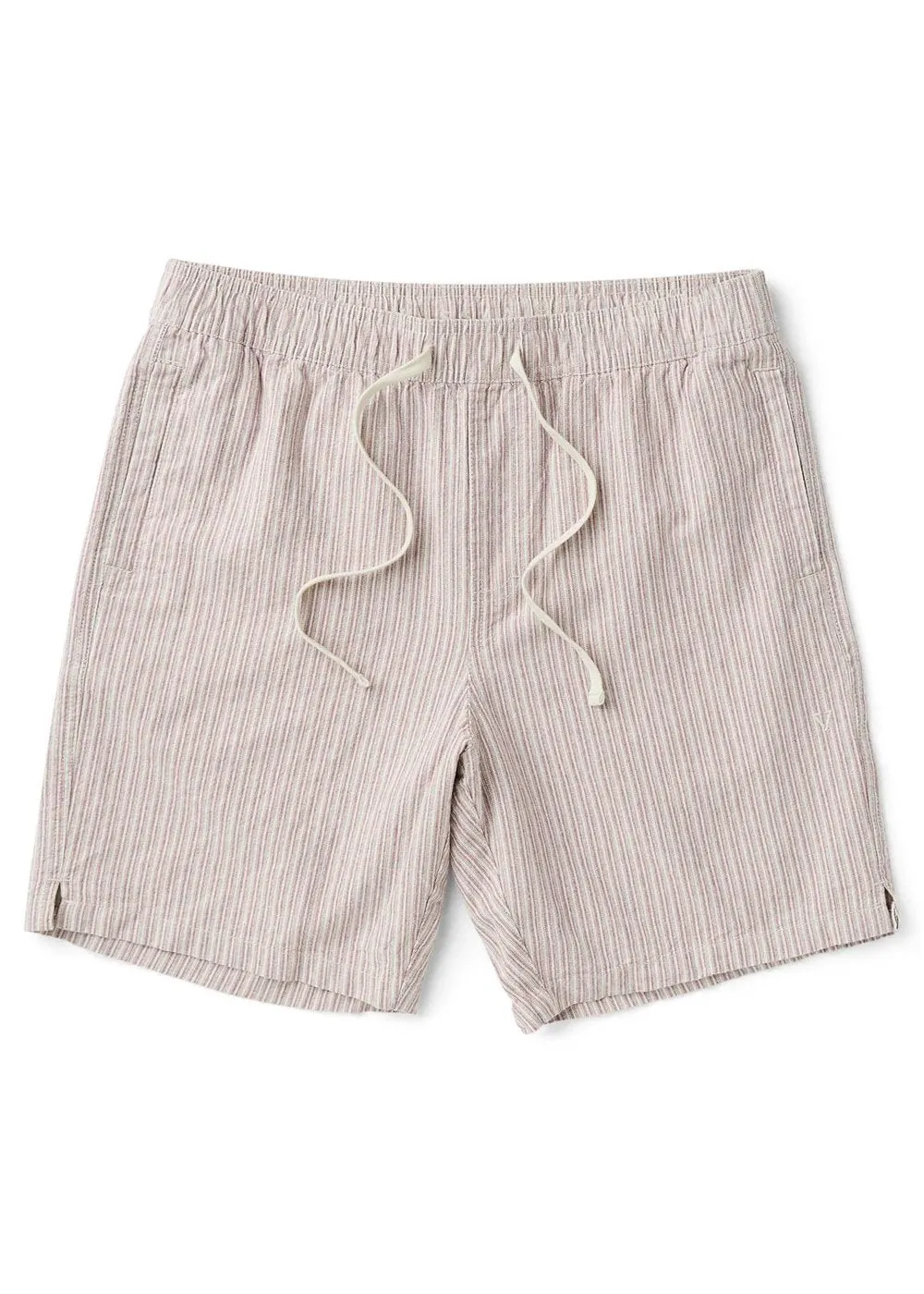J. Linen Stripe Elastic 18" Walkshort sold by VISSLA