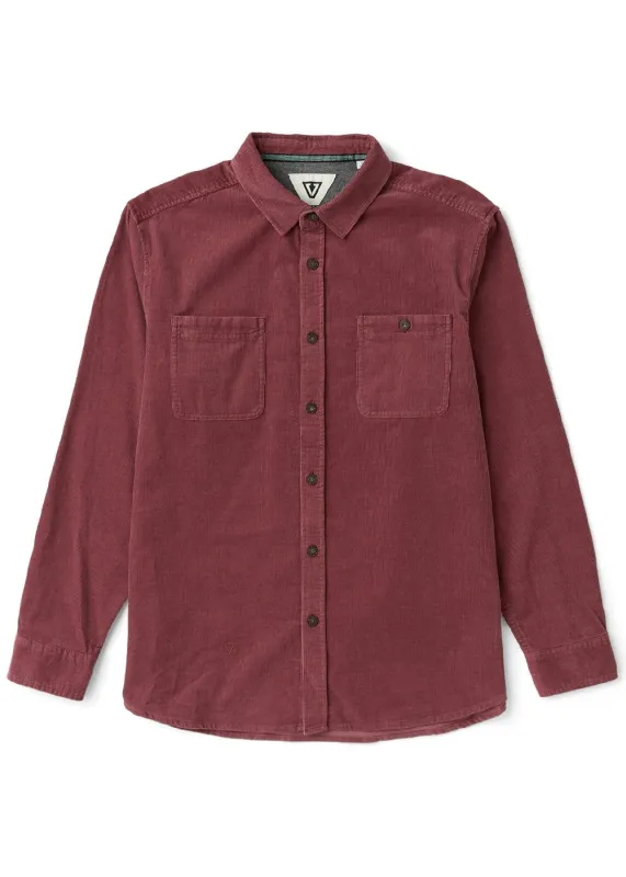 Rails Fine Wale Cord Long Sleeve Shirt sold by VISSLA