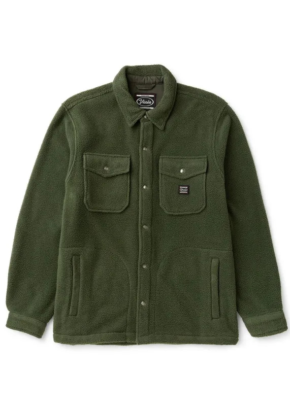Peaks Sherpa Solid Eco Overshirt sold by VISSLA