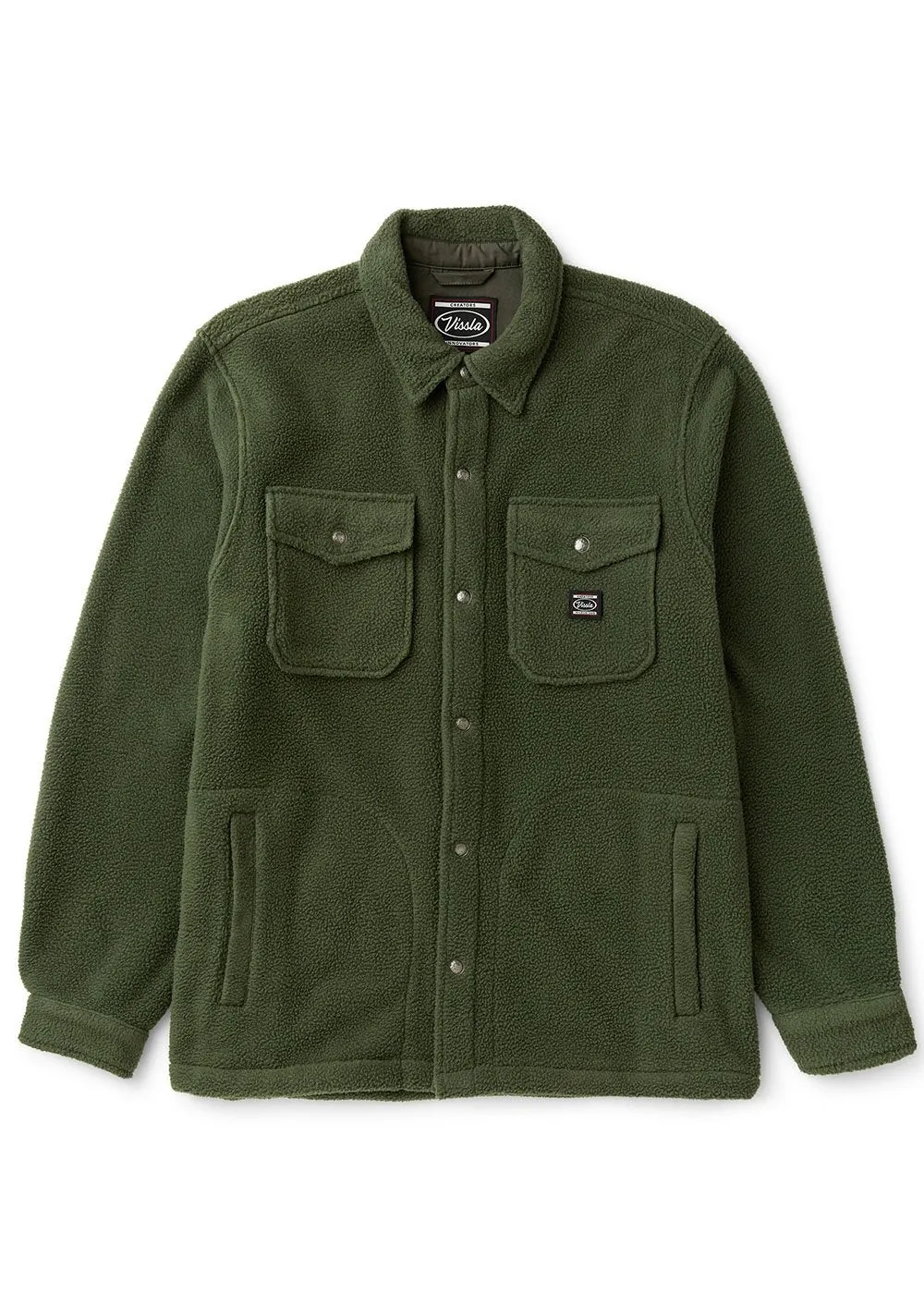 Peaks Sherpa Solid Eco Overshirt sold by VISSLA