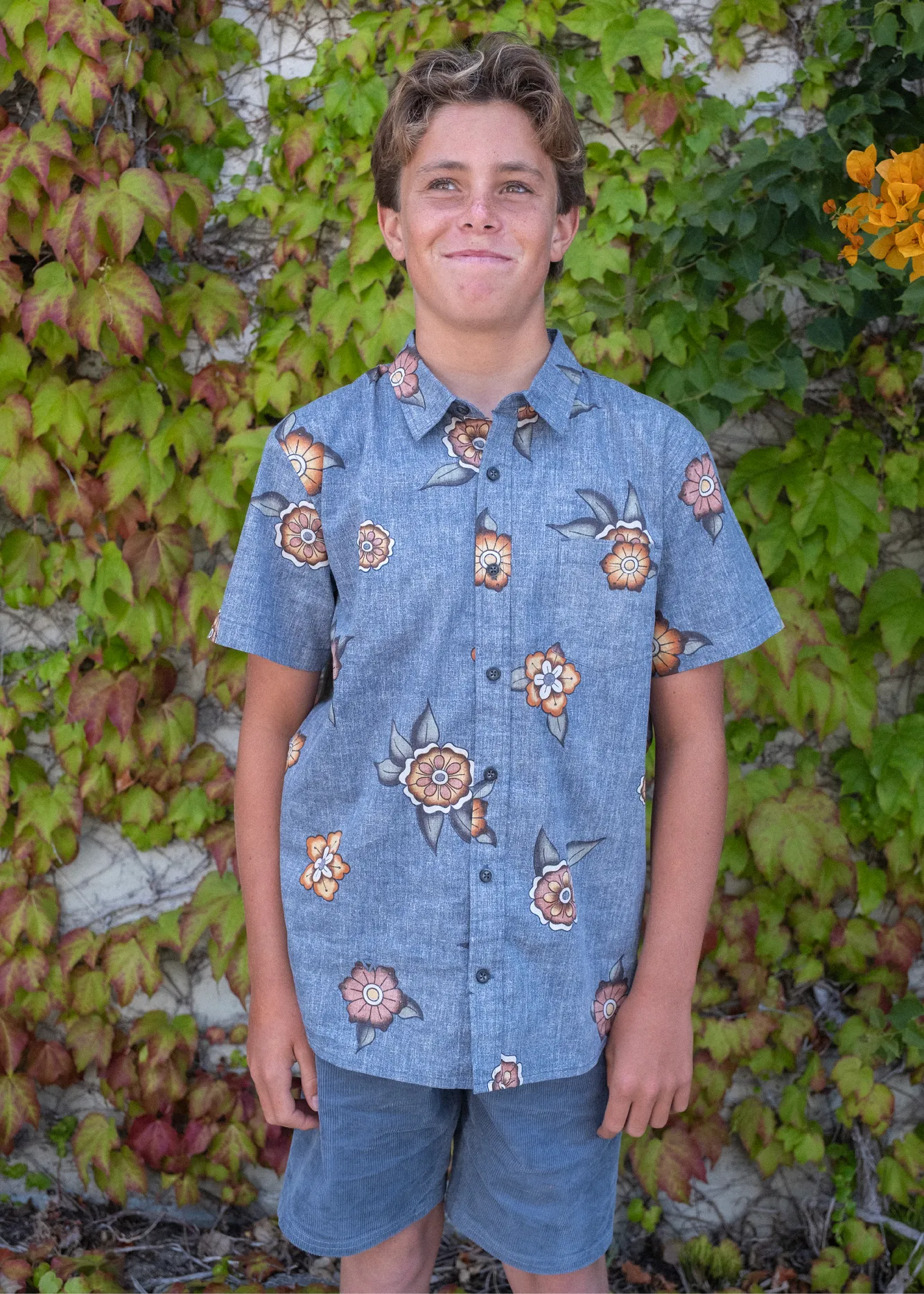 Ink Lines Eco Boys Ss Shirt sold by VISSLA product image thumbnail 2