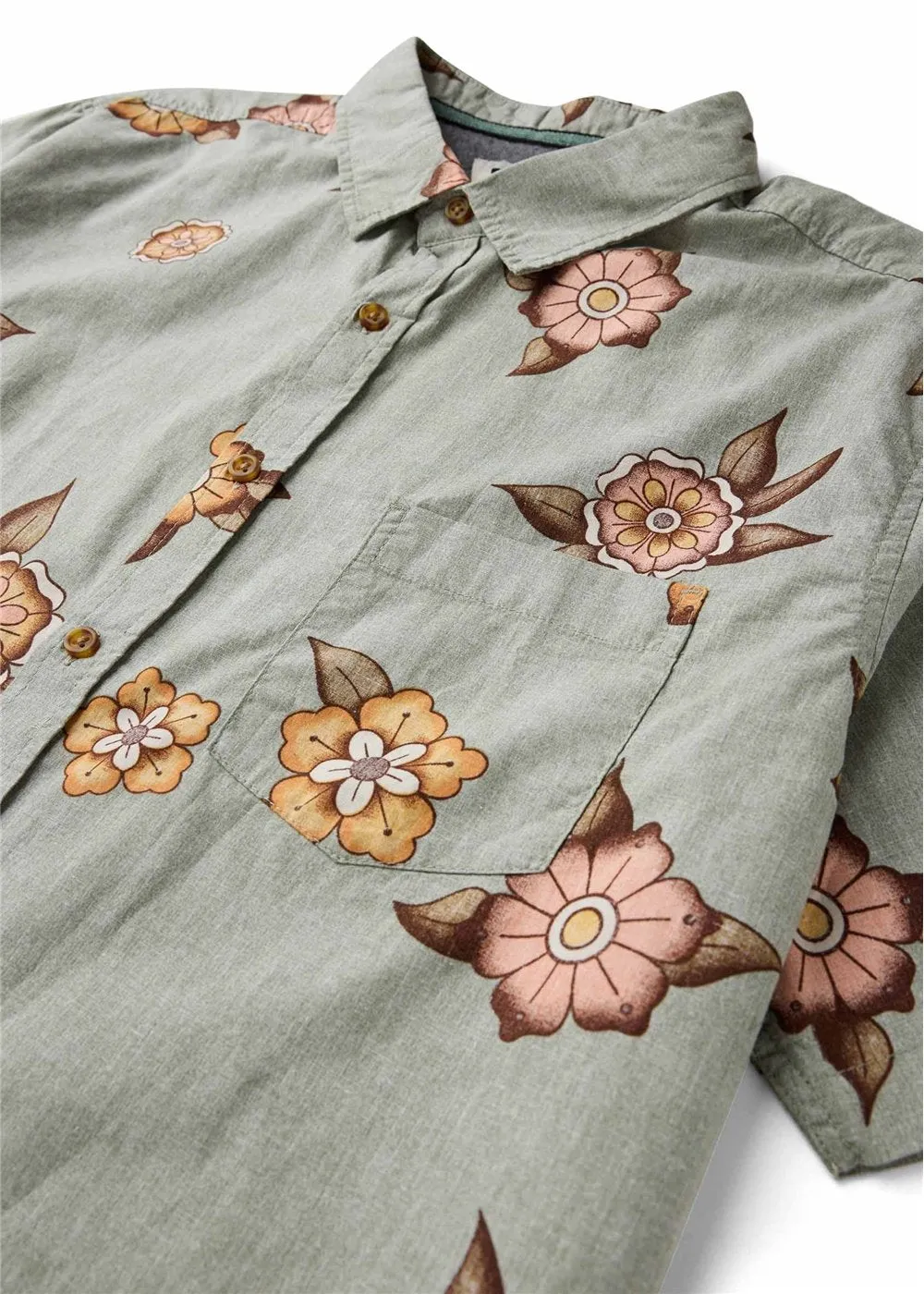 Ink Lines Eco Short Sleeve Shirt sold by VISSLA product image thumbnail 3