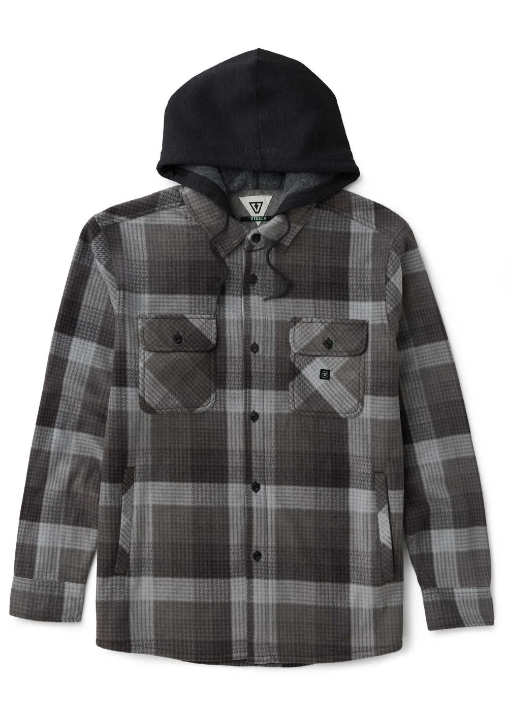 Eco-Zy Polar Flannel Shirt Jacket - Gunmetal sold by VISSLA