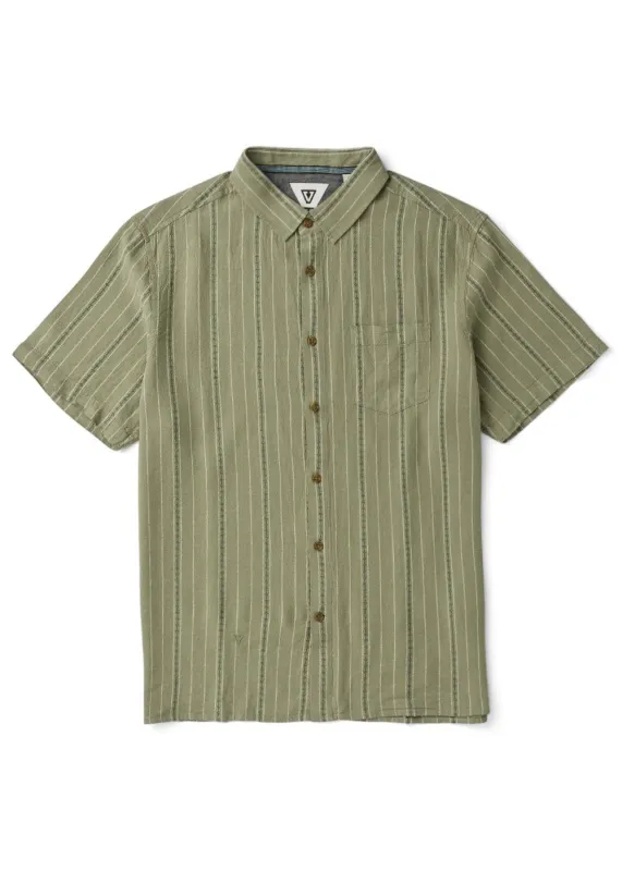 Linen Pin Short Sleeve Shirt sold by VISSLA