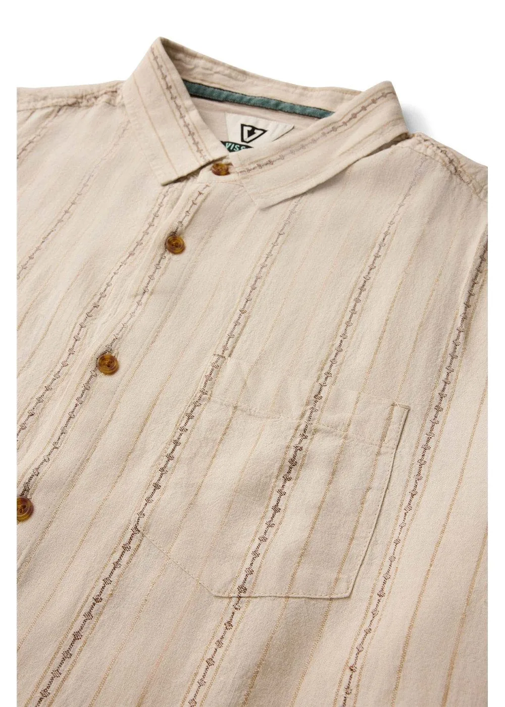 Linen Pin Short Sleeve Shirt sold by VISSLA product image thumbnail 3