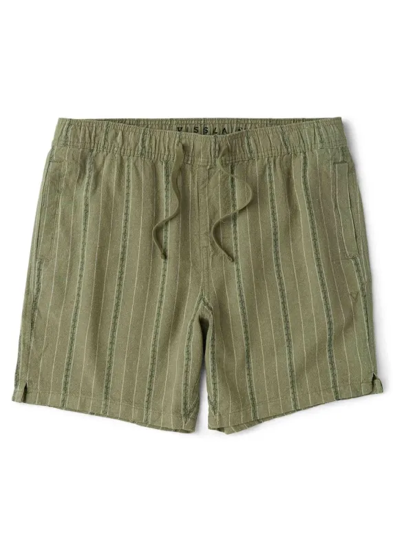 Grad Stripe 17" Elastic Linen Walkshort sold by VISSLA