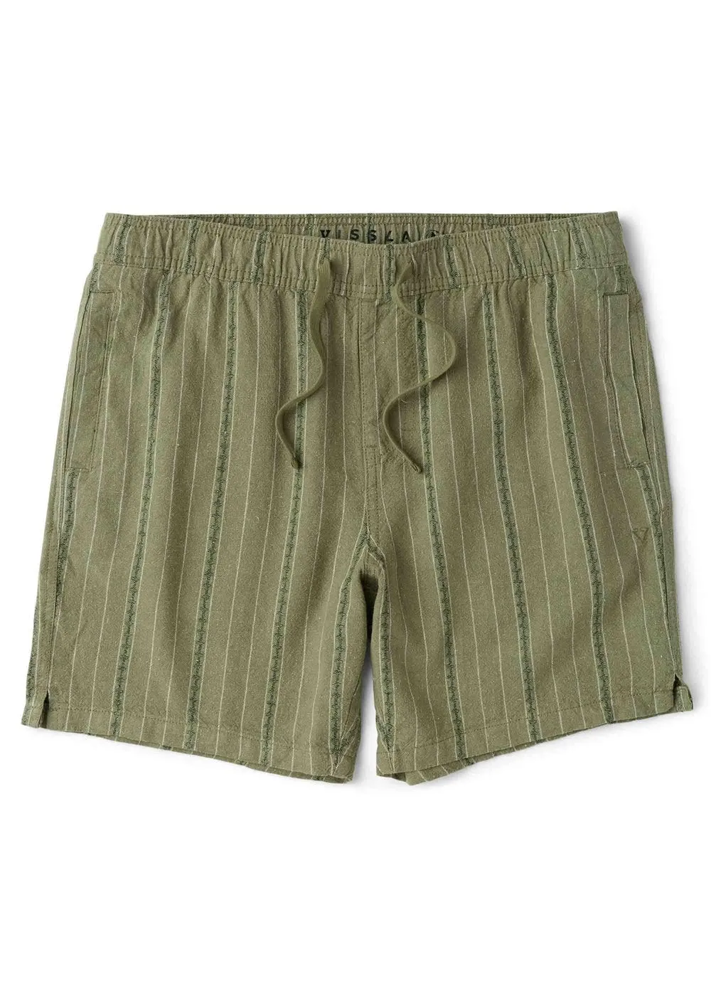 Grad Stripe 17" Elastic Linen Walkshort sold by VISSLA