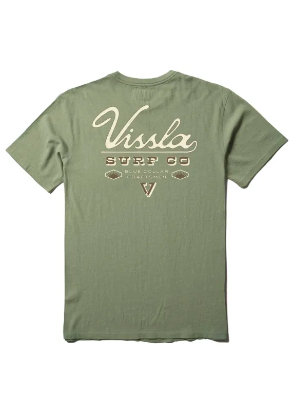 Craftsman SS Heavyweight Tee made by VISSLA