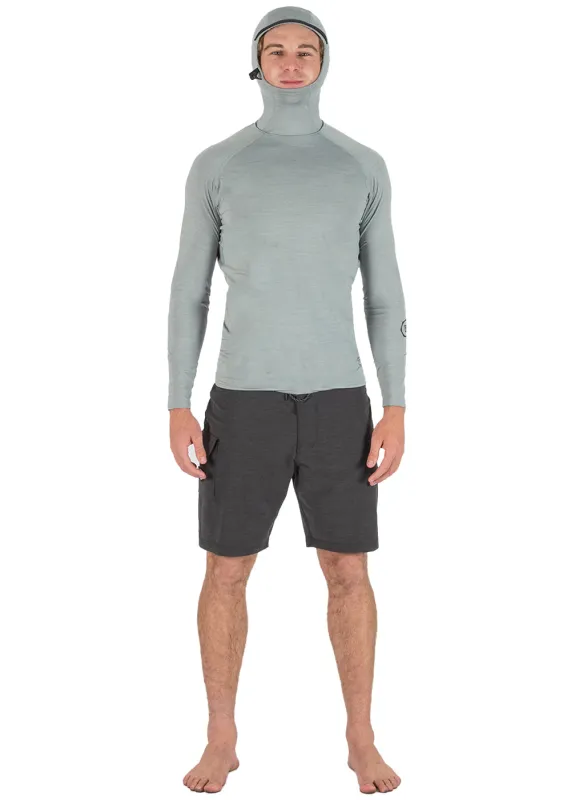 Warm Seas Eco Hooded LS Rash Guard made by VISSLA