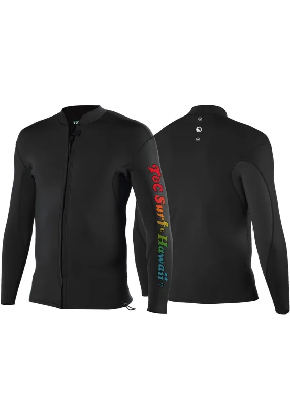 T&C 2Mm Front Zip Long Sleeve Wetsuit Jacket made by VISSLA