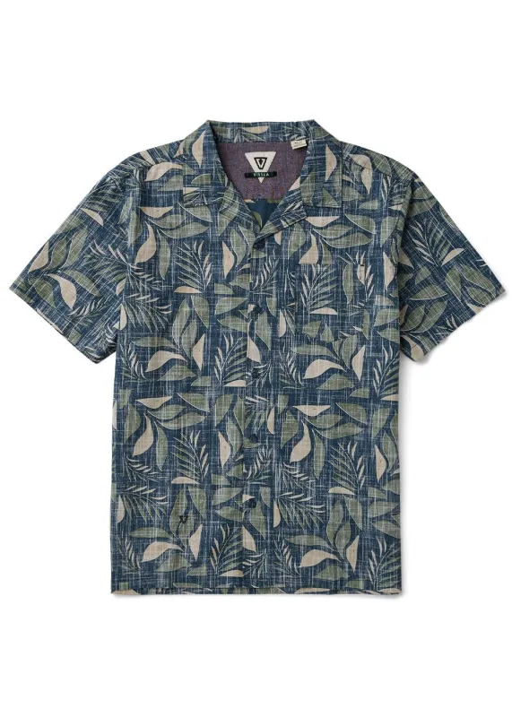 Palm Tiles Eco Short Sleeve Shirt made by VISSLA