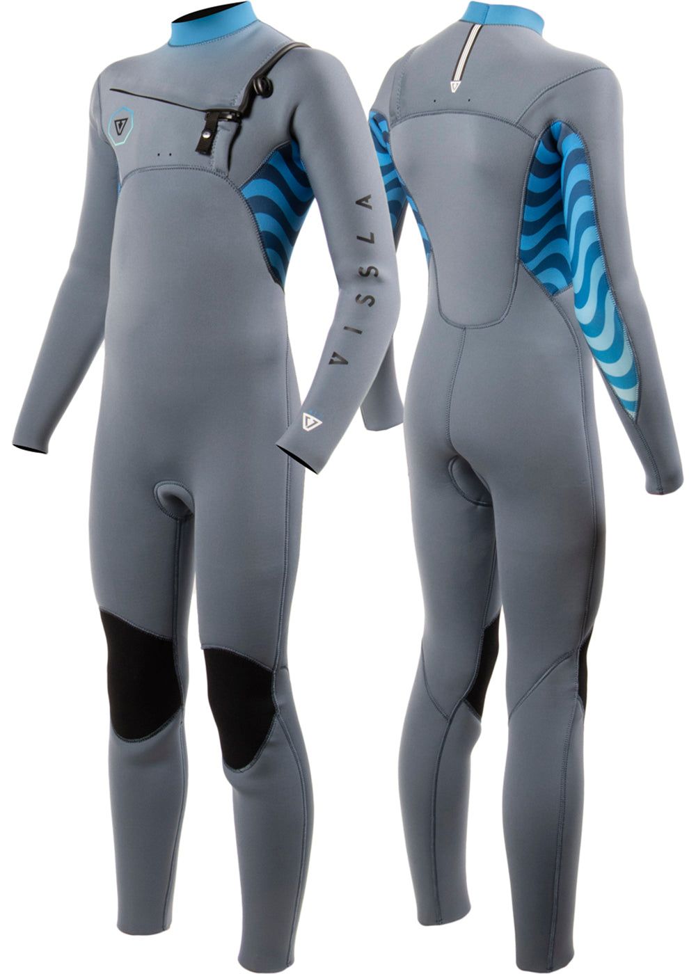 7 Seas Boys Shredder 4-3 Full Chest Zip Wetsuit sold by VISSLA