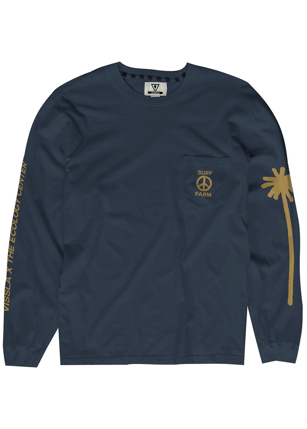 The Ecology Center Surf Farm Ls Pkt Tee sold by VISSLA