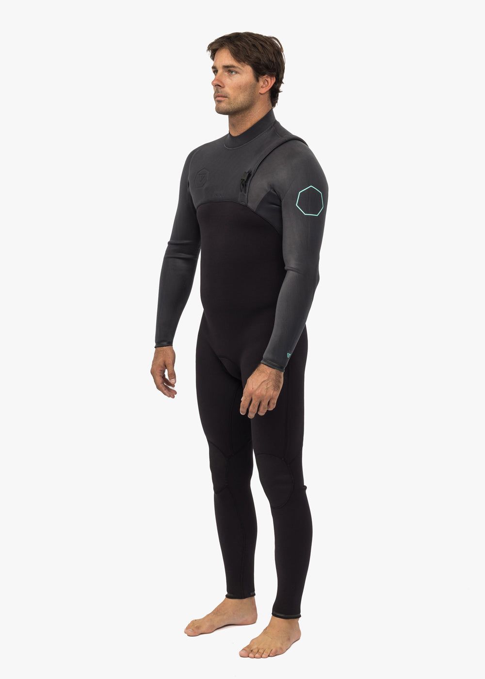 High Seas II 4-3 Full No Zip Wetsuit - Charcoal sold by VISSLA product image thumbnail 3
