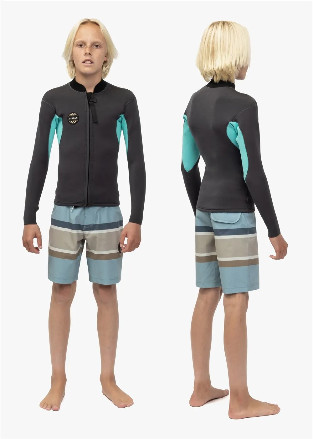 Solid Set Boys 2Mm Ls Wetsuit Jacket sold by VISSLA product image thumbnail 4