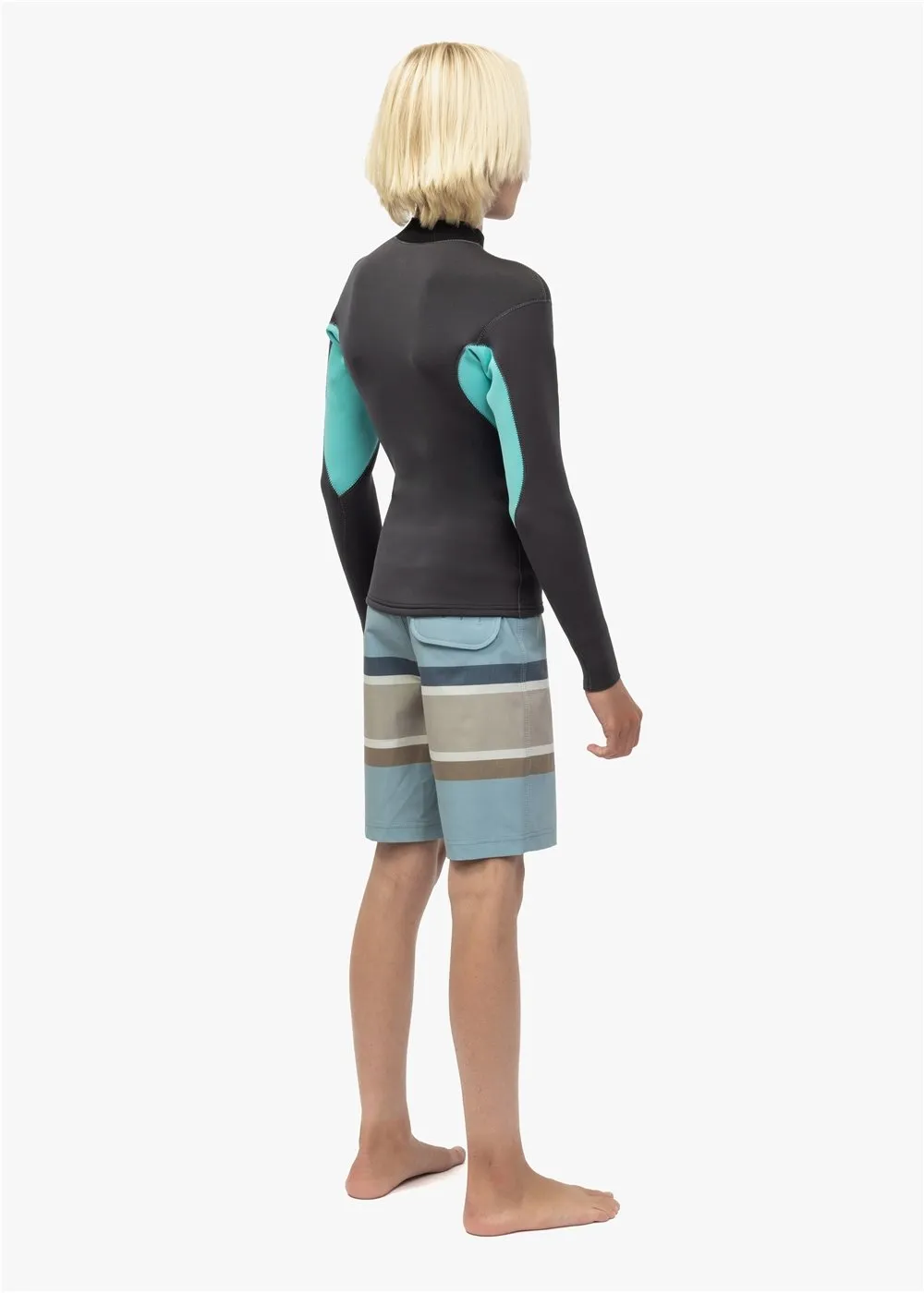 Solid Set Boys 2Mm Ls Wetsuit Jacket sold by VISSLA product image thumbnail 2