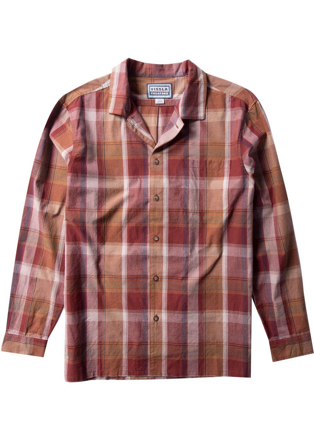 Creators Squash Tail Plaid Eco Ls Shirt sold by VISSLA