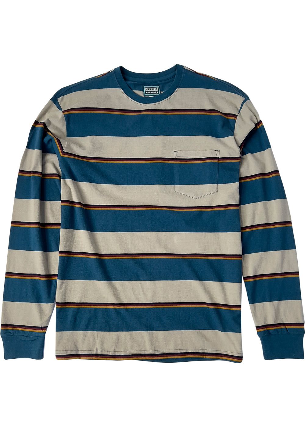 Creators Stripe Ls Pkt Tee sold by VISSLA