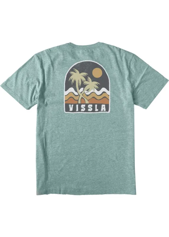 Twin Palms Heather Tee sold by VISSLA