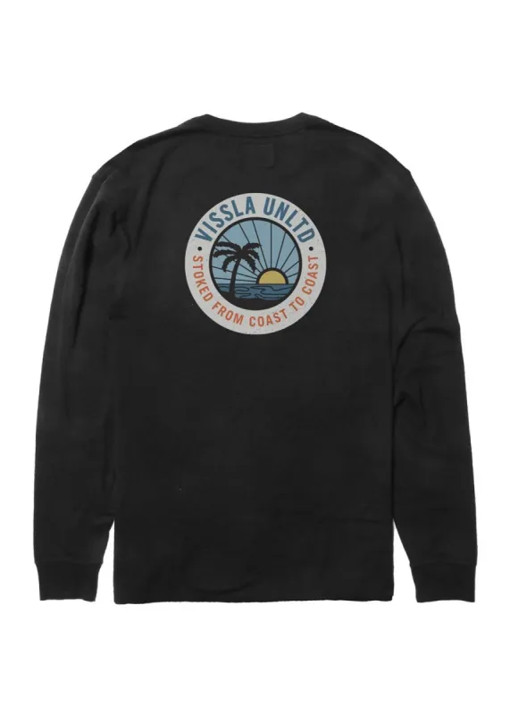 Sun Down Ls Pkt Tee sold by VISSLA