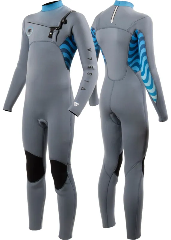 7 Seas Boys Shredder 4-3 Full Chest Zip Wetsuit sold by VISSLA