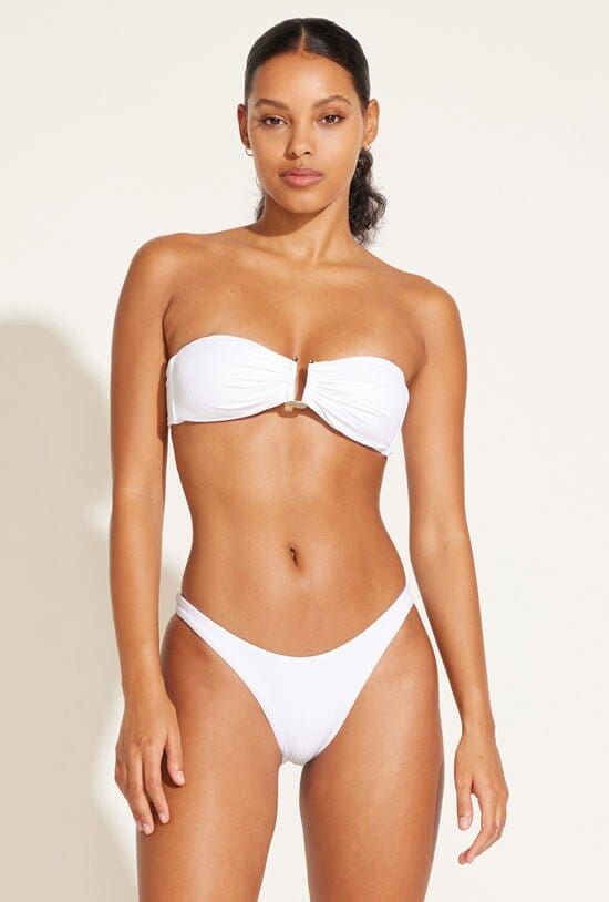 Astrid Bandeau - White EcoRib BT sold by Vitamin A