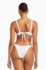 California High Leg Bottom - White EcoRib sold by Vitamin A