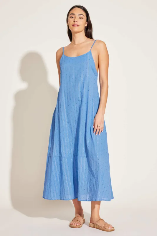 Mari Maxi Dress - Ocean Organic Cotton sold by Vitamin A