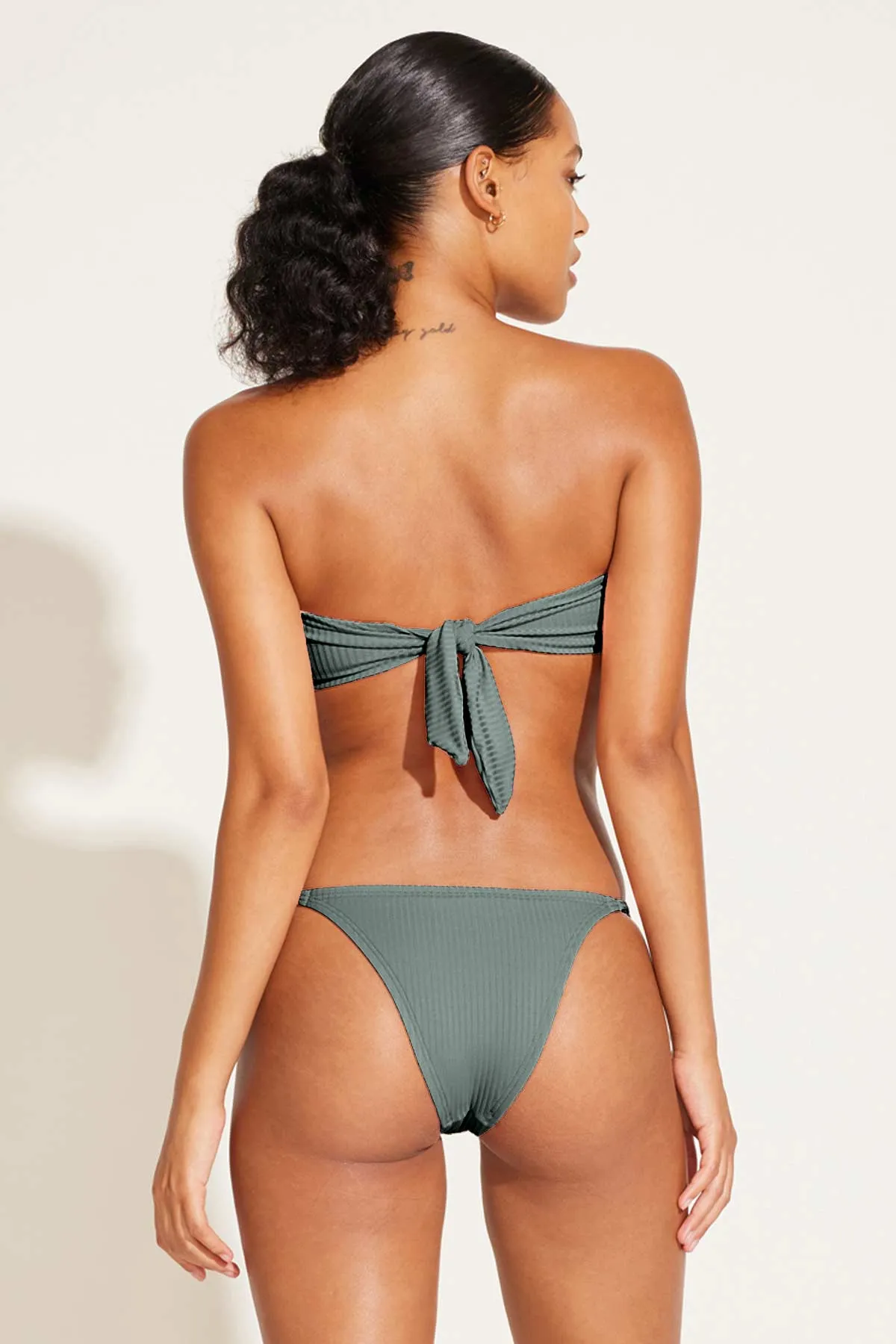 Astrid Bandeau - Sea Green EcoRib sold by Vitamin A product image thumbnail 3