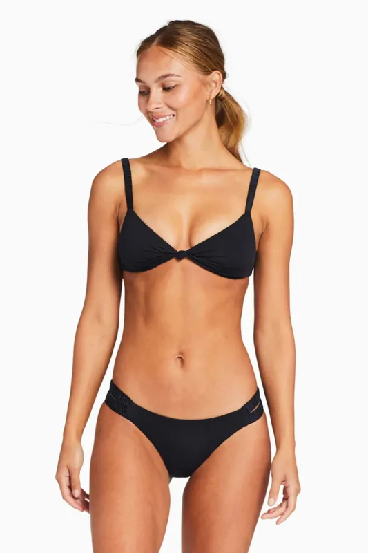 Zuri Bottom Classic Cut - Black EcoLux sold by Vitamin A