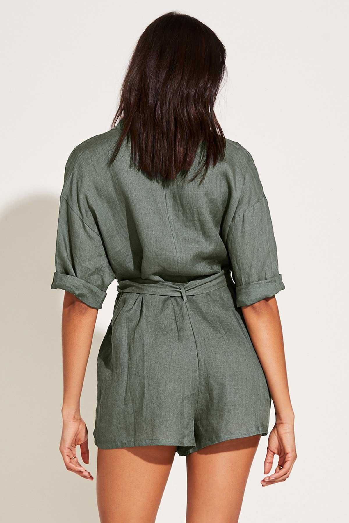 Playa Linen Short Romper sold by Vitamin A product image thumbnail 10