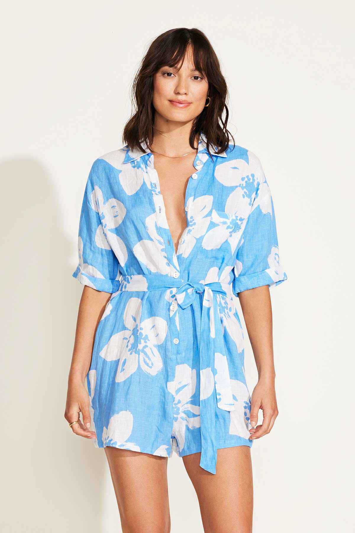 Playa Linen Short Romper sold by Vitamin A product image thumbnail 19