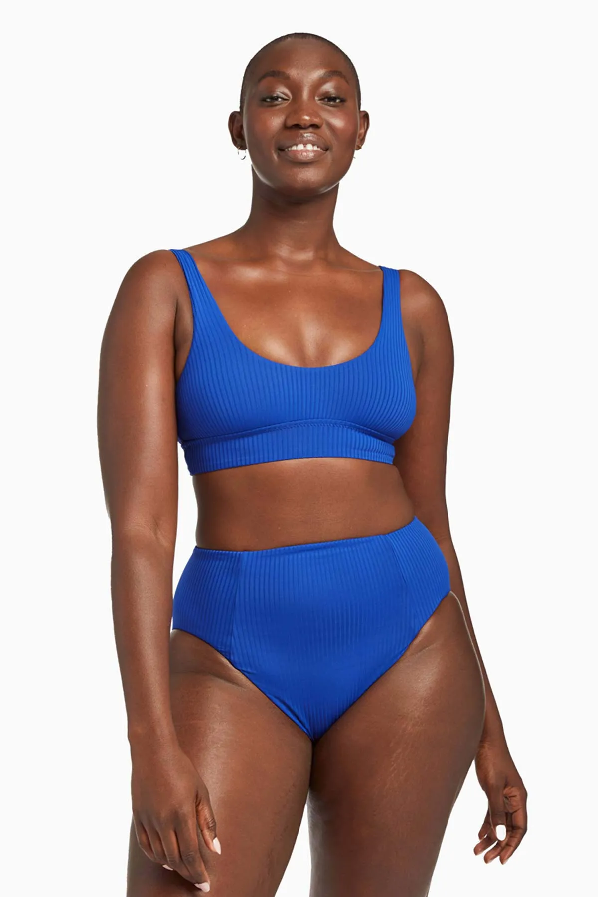 Sienna High Waist Bottom Lagoon EcoRib BT sold by Vitamin A