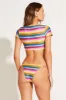 Moss Adjustable Side String Bottom - Rainbow Stripe EcoLux BT sold by Vitamin A