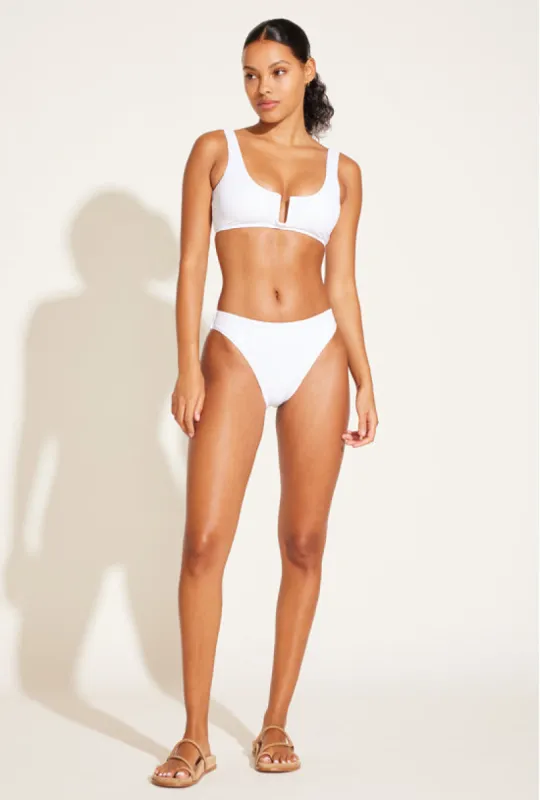 Cali High Leg Full Bottom - White EcoRib BT sold by Vitamin A