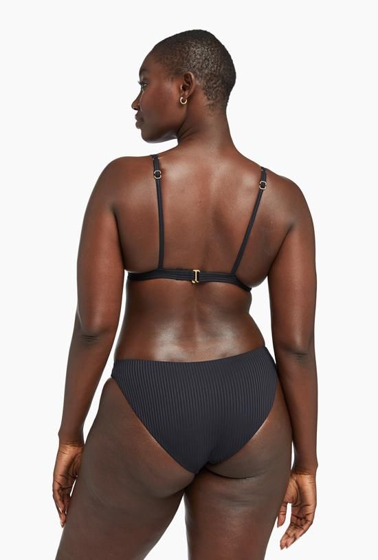 Moss Bralette Top - Black EcoRib sold by Vitamin A product image thumbnail 3