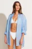 Playa Linen Boyfriend Shirt - Summer Stripe EcoLinen sold by Vitamin A