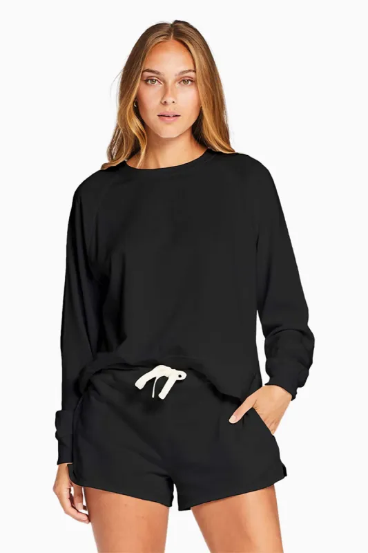 Cora Organic Cotton Crewneck - Black EcoSoft sold by Vitamin A