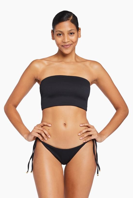 Elle Adjustable Tie Side Bottom - Black EcoTex sold by Vitamin A product image thumbnail 2