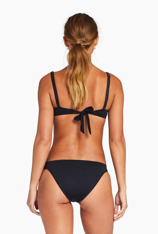 Zuri Bottom Classic Cut - Black EcoLux sold by Vitamin A