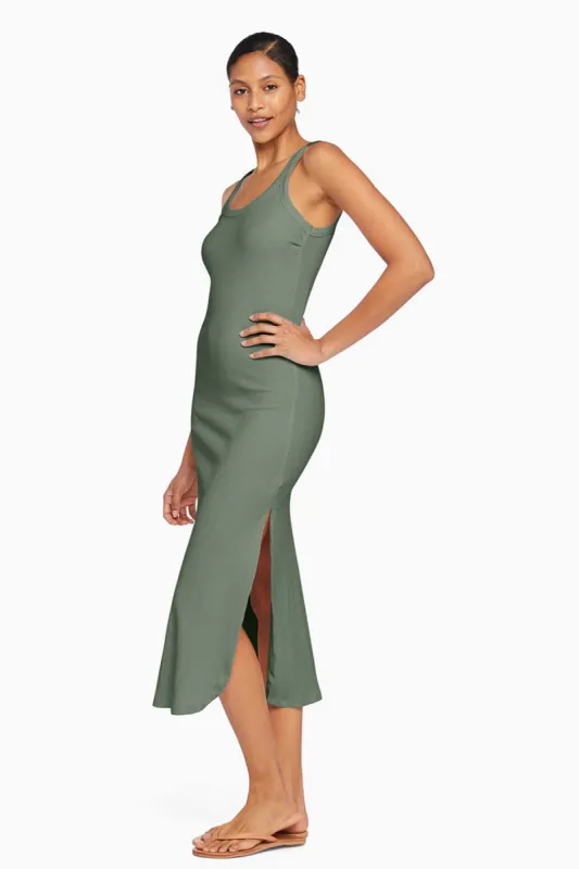 West Organic Rib Tank Dress - Agave Organic Rib sold by Vitamin A