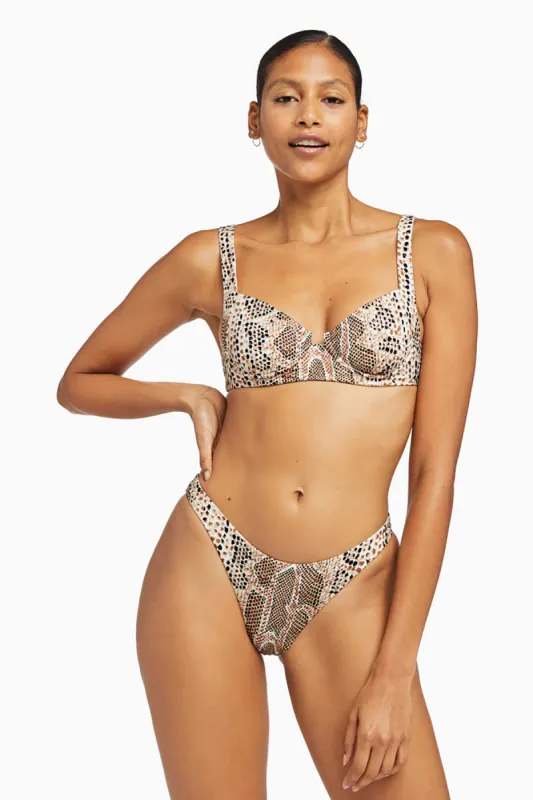 California High Leg Bottom - Mojave Snake EcoRib sold by Vitamin A