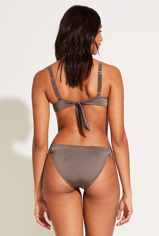 Gemma Ruched Bottom Full Coverage - Mineral Shimmer EcoLux sold by Vitamin A product image thumbnail 4