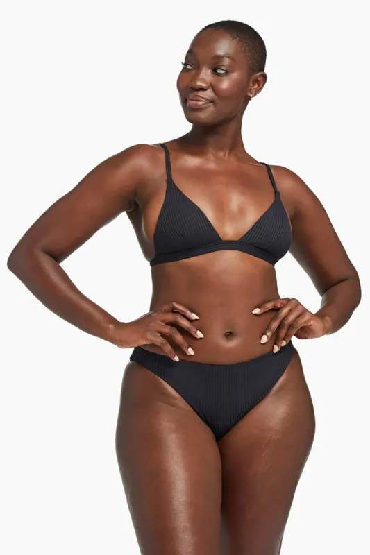 Midori Classic Bottom - Black EcoRib sold by Vitamin A