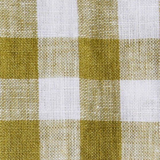 Short Sleeve Cabana Set - EcoLinen Avocado Gingham sold by Vitamin A product image thumbnail 4