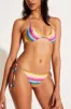 Elle Adjustable Tie Side Bottom - Rainbow Stripe EcoLux BT sold by Vitamin A