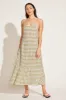 Mari Maxi Dress - Avocado Gingham EcoLinen sold by Vitamin A