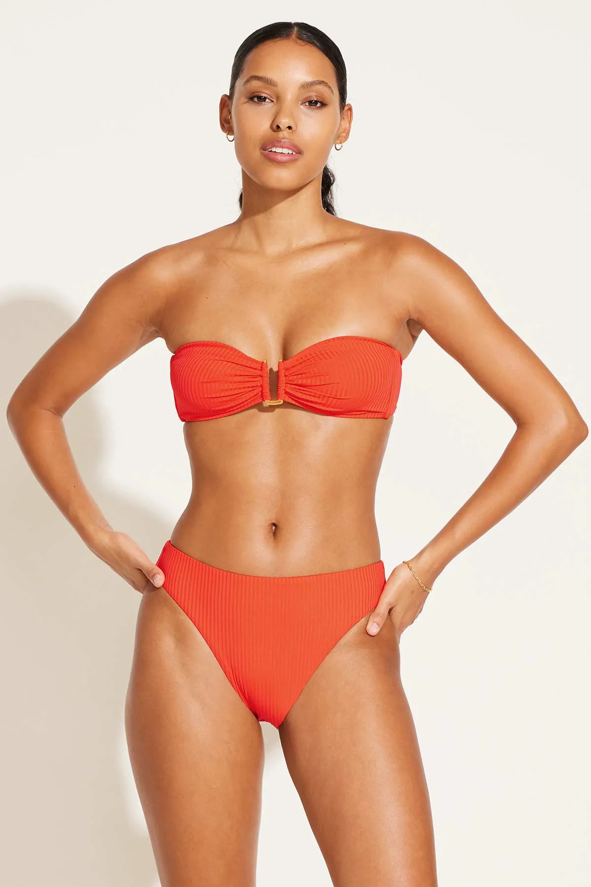 Astrid Bandeau - Hibiscus EcoRib sold by Vitamin A