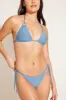 Elle Tie Side Bottom - Ocean Metallic sold by Vitamin A