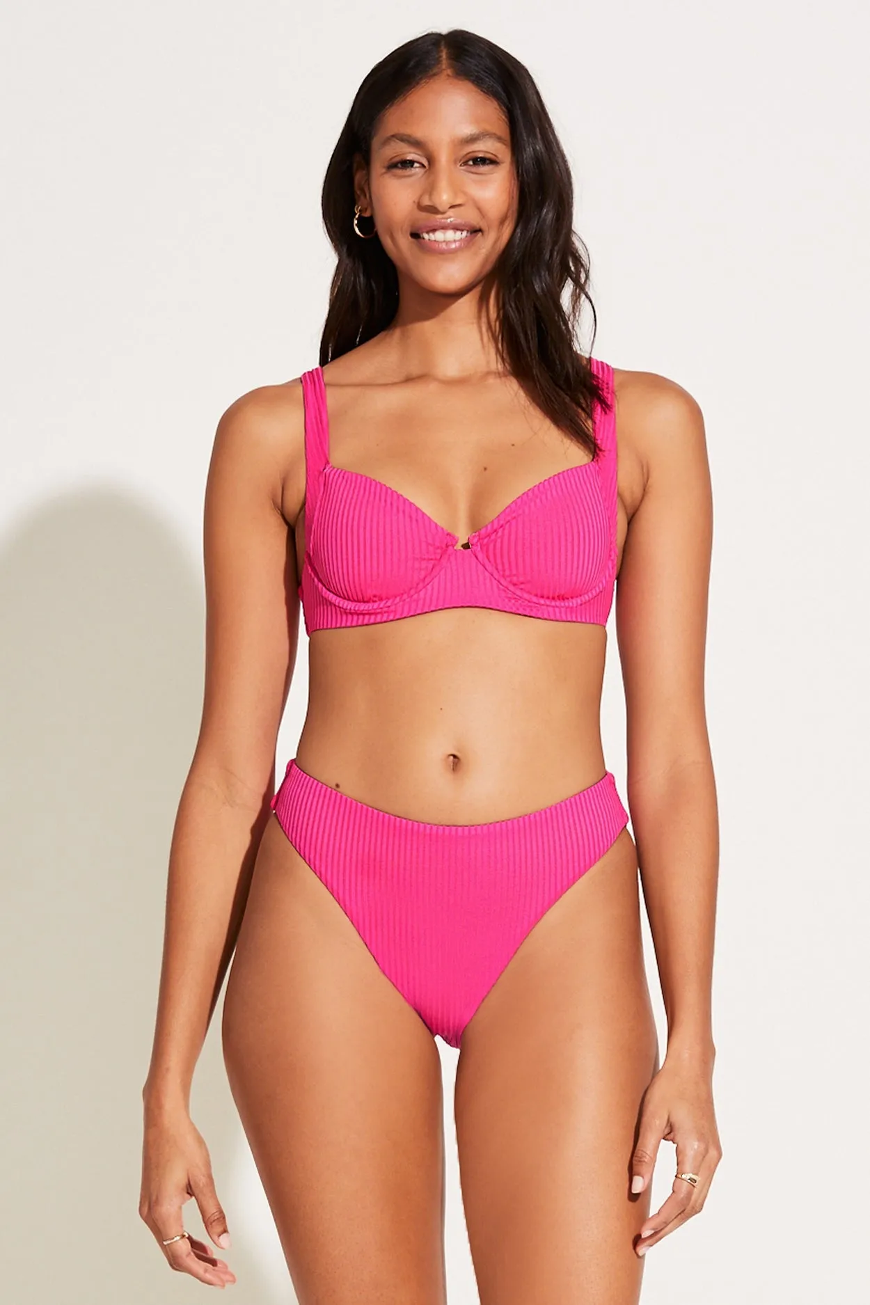 Cali High Leg Full Bottom - Zinnia EcoRib BT sold by Vitamin A product image thumbnail 2